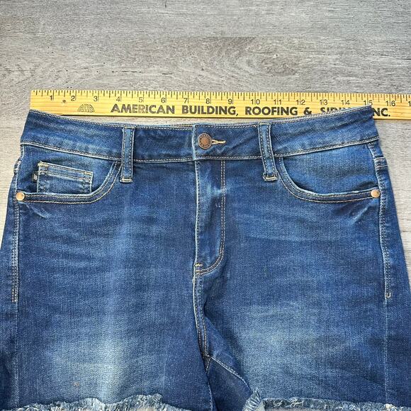 Judy Blue Cuffed Denim Jean Shorts Med - Picture 5 of 8